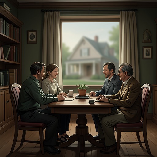 The Family as an Unreachable World from "The Shrinking Man". This flow reframes the Careys' domestic life from Scott's perspective as a world that remains emotionally important while becoming physically inaccessible.