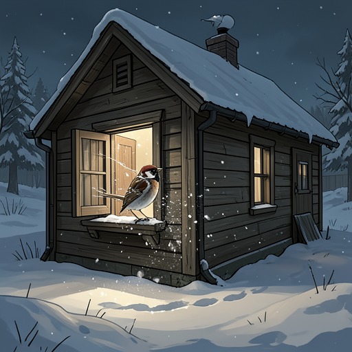 The Christmas Blizzard from "The Shrinking Man". This flow traces a brief domestic accident into a life-threatening struggle against snow, cold, and a sparrow.