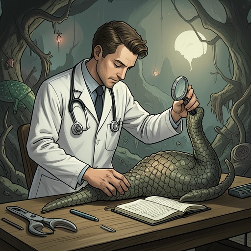 The Medical System and the Human Subject from "The Shrinking Man". This flow reframes Scott's medical treatment as a struggle between scientific investigation, financial pressure, and the patient's need to remain more than a…