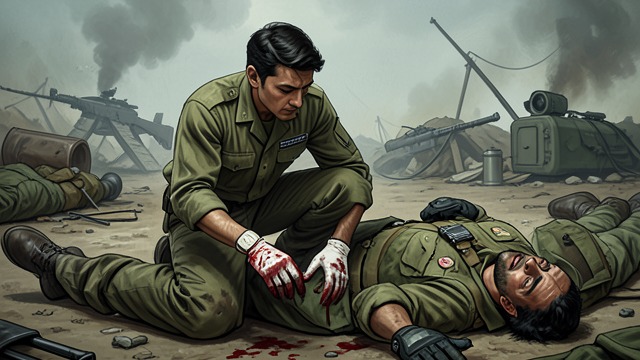 A War Without a Hero from "Cherry". Survival becomes his assignment The medic’s compromised role The narrator deploys to Iraq with the 4th Infantry Division and serves as a medic attached to Echo…