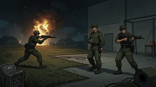 Friendly Fire in the Dark from "Cherry". Friendly Fire in the Dark A Search Turns Inward A night operation to locate missing paratroopers is nearly derailed when Jeffries gives an erroneous radio…