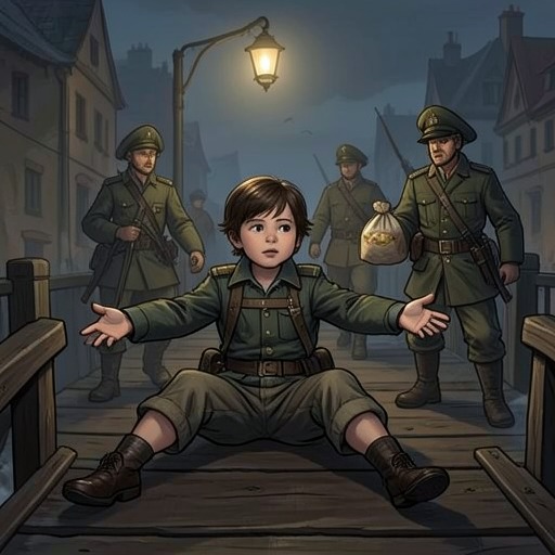 Pépite at the Bridge from "Cherry". This thread follows the narrator’s repeated encounters with Pépite, a malnourished child begging near a military crossing, as his small gestures of generosity…