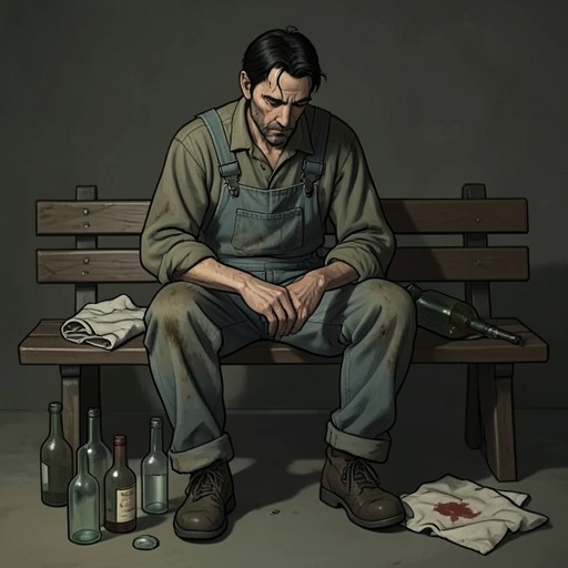 The Narrator’s Descent and Survival from "Cherry". This thread traces how the narrator moves from troubled student to soldier, addict, and bank robber while repeatedly mistaking survival for recovery.