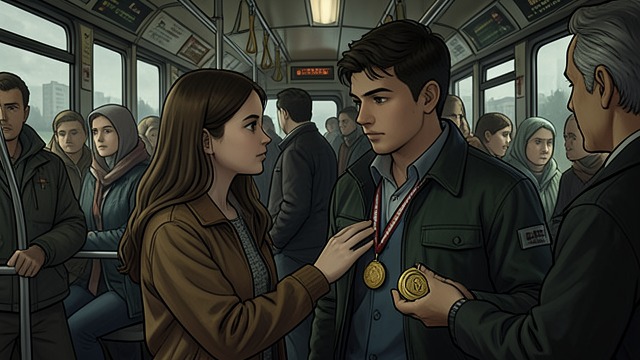 A Picnic Without Peace from "The Bad Seed". The Medal as a Target Persistent attention On the bus, Rhoda moves close to Claude and touches the medal, ignoring his request to be left alone.