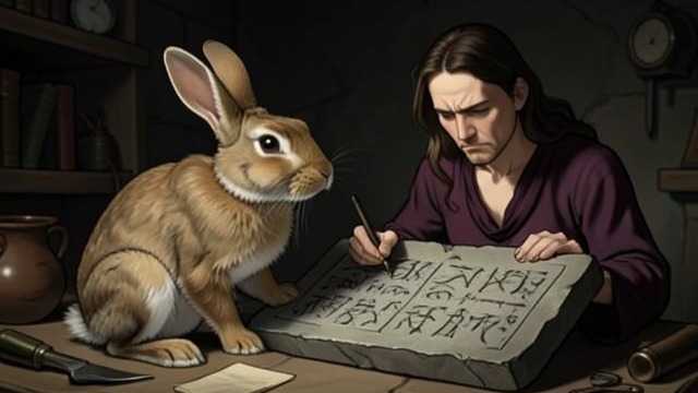 A Scholar’s Translation from "Mulan". Words from an Ancient Bone A hidden text The White Fox compels a scholar to translate the Rabbit’s old Oracle Bone, hoping to uncover a threat to her plans.