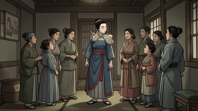 称她为勇猛的战士,《花木兰》中的场景。全新的认识 得到认可 玉兔称木兰为一位勇猛的战士,指出她真正取得的成就,而不是别人对她的期待。 改变后归来 木兰以女儿和姐妹的身份回到家中,但她不再把大胆误认为毫无价值。