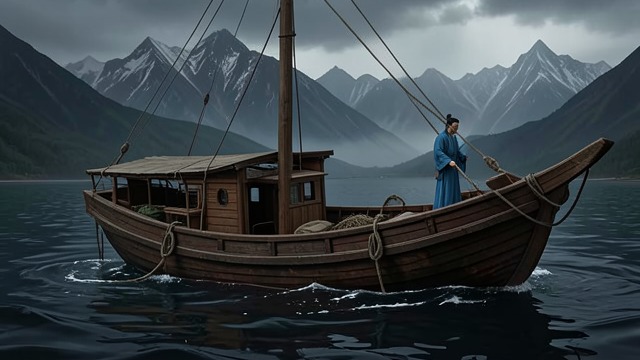 Kunlun’s Sinking Water from "Mulan". A Second Maritime Peril The boat cannot float The waters around Kunlun Mountain sink ships, leaving the travelers stranded as their boat fills.