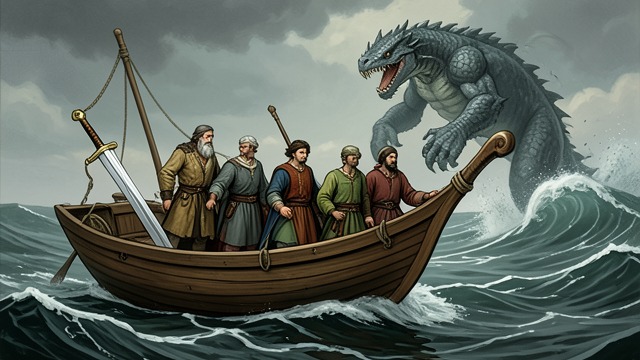 The Sword Becomes a Vessel from "Mulan". A Tool Repurposed Travel before combat Lu Ting-Pin transforms the sword into a boat so the party can cross the sea toward Green Island and Kunlun Mountain.