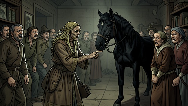The Bride Accusation from "Mulan". A Human Offering A false prophecy The Hag claims the River King wants a bride and treats Mulan’s black horse as proof she is chosen.