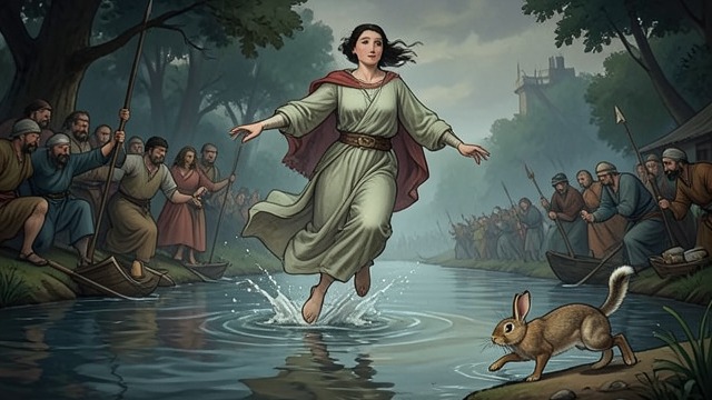 The Fox Escapes from "Mulan". An Unresolved Pursuit Flight into the river The Hag jumps into the water as the crowd surges, and Mulan sees a fox tail transform into a fish’s.