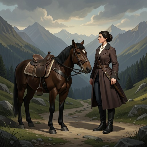 Mulan and Black Wind from "Mulan". This flow follows the practical and affectionate partnership between Mulan and the horse who carries her through the quest.