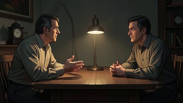 The Lie Revisited in Melbourne from "The Dry". The Lie Revisited in Melbourne Falk asks again Falk raises the old question with Luke during a meeting in Melbourne.
