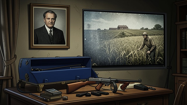 The Apparent Killer from "The Dry". The Apparent Killer A familiar face under suspicion Falk sees Luke’s photograph above the coffins and struggles to reconcile the friend he knew with a man who…
