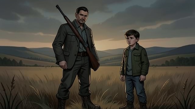 The Rabbit-Hunting Story from "The Dry". The Rabbit-Hunting Story A frightened request After Ellie disappears, Luke tells Falk to say they were shooting rabbits together.