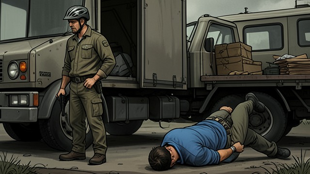 Luke as a Victim from "The Dry". Luke as a Victim An ambush on the road Whitlam waits beside the route home with a bicycle and a concealed weapon.