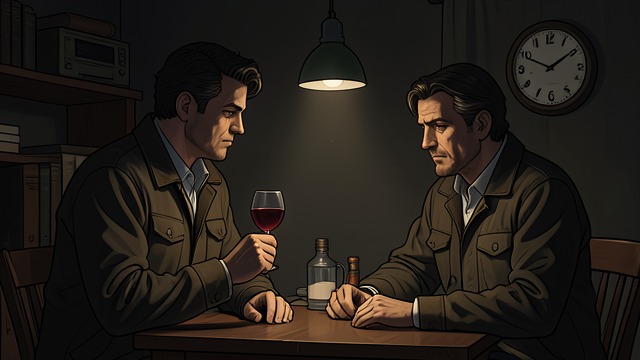 A Last Conversation in Melbourne from "The Dry". A Last Conversation in Melbourne The old question returns Falk asks Luke where he was when Ellie died.