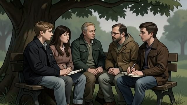 The Friends Reunite from "The Dry". The Friends Reunite A fragile refuge Ellie returns to Aaron Falk and Luke Hadler’s circle after feeling isolated from other girls.