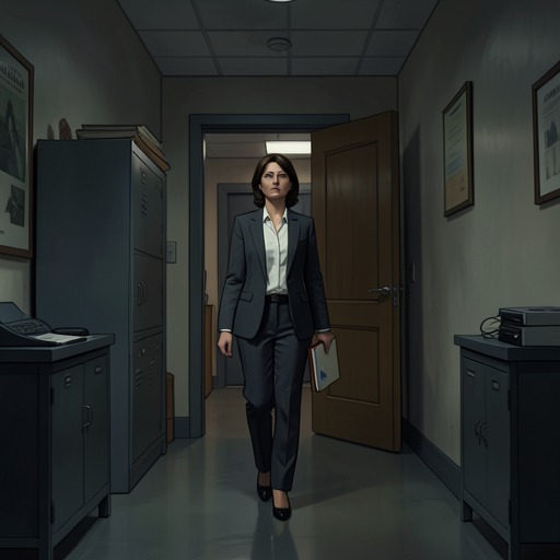 Karen’s Search for the Truth from "The Dry". This thread follows Karen’s cautious discovery of school-fund theft and the attempt to seek trustworthy advice before confronting it.
