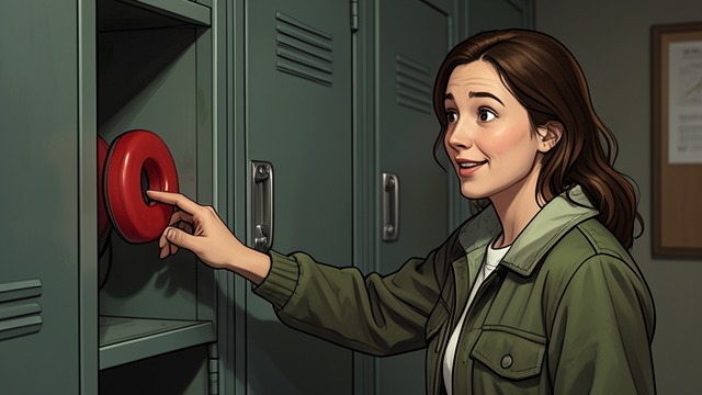 The Candy in the Locker from "Dumplin'". The Candy in the Locker A childhood wish revisited Willowdean finds a red sucker in her locker and imagines a secret admirer.