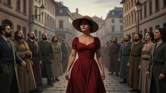 Walking in the Red Dress from "Dumplin'". Walking in the Red Dress A visible departure Willowdean walks through town in the red dress she loves, feeling the night’s air against it.