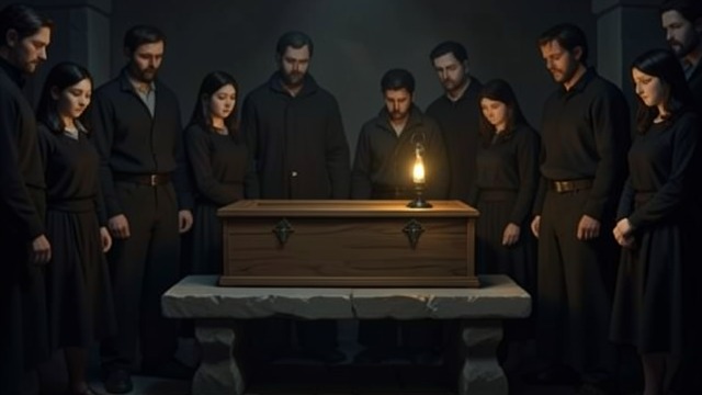 A Funeral Without a Casket from "Dumplin'". A Funeral Without a Casket Death meets financial limits Lucy dies after a heart attack, and the family cannot afford the wider casket that would fit her.