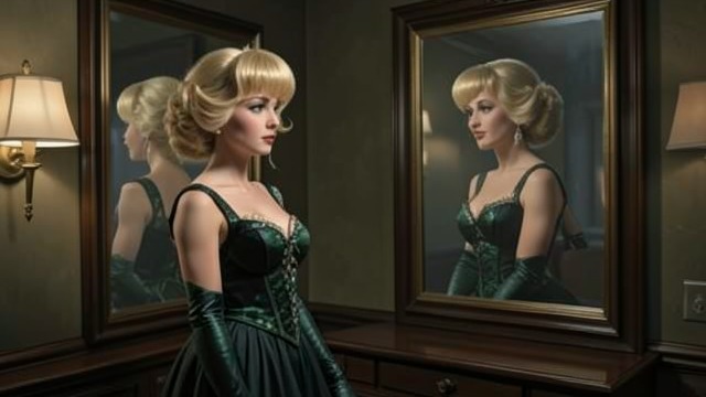 The Costume That Makes a Self from "Dumplin'". The Costume That Makes a Self A transformed reflection Willowdean puts on a blond wig, flapper headband, and gloves to perform as Dolly Parton.
