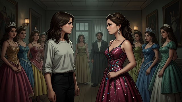 A Sharp Teammate from "Dumplin'". A Sharp Teammate Friction in the group Hannah jokes about dressing as a horse and refuses to spend money on a gown.