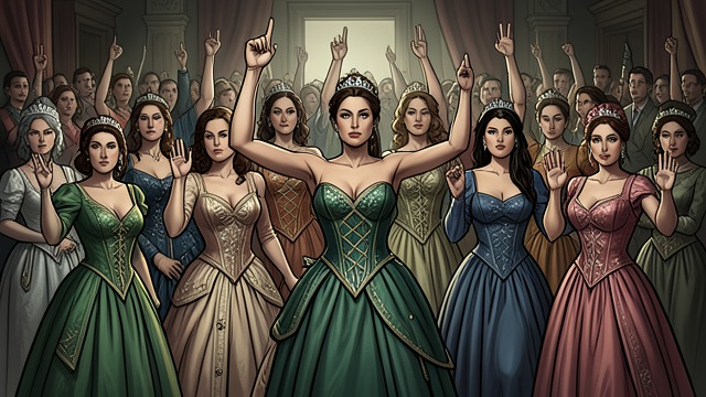 A Bond Beyond the Crown from "Dumplin'". A Bond Beyond the Crown Support replaces rivalry The girls cheer, help one another, and share the stage despite different talents and identities.