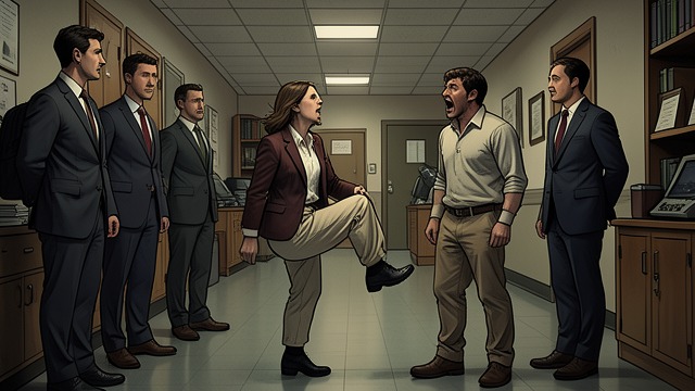 The Knee in the Hall from "Dumplin'". The Knee in the Hall An insult becomes intolerable Patrick calls Willowdean and Mitch a matched pair based on their bodies.