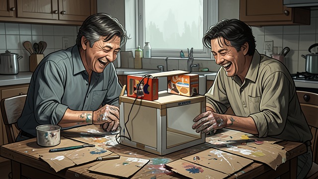 Cardboard on the Kitchen Table from "Dumplin'". Cardboard on the Kitchen Table A shared household project Rosie and Willowdean build a Cadillac Ranch prop on the kitchen table, using paint, cardboard, and…