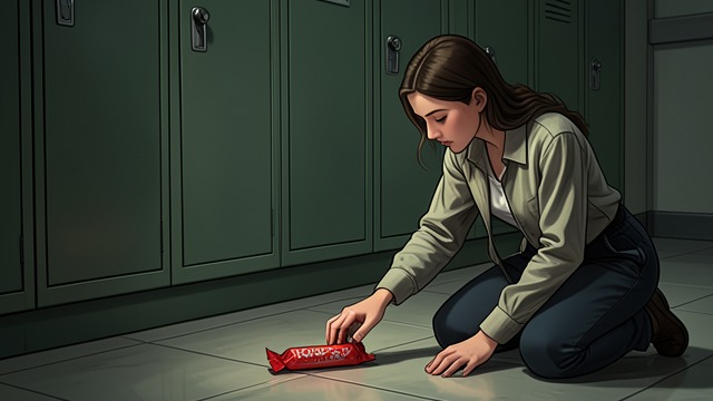 A Sucker in the Locker from "Dumplin'". A Sucker in the Locker A gift without explanation Willowdean finds a red sucker in her locker and suspects Bo left it.