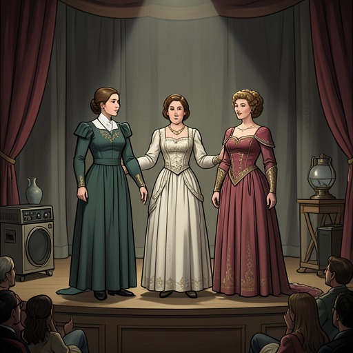The Pageant’s Outsiders from "Dumplin'". Millie, Amanda, and Hannah turn Willowdean’s solitary challenge into a collective effort to claim space inside a tradition that excludes them.