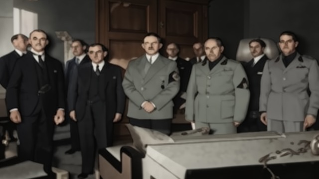 A Telephone Home from "Munich". Prague Must Decide No Genuine Choice The Czech representatives are urged to advise their government to accept the agreement.