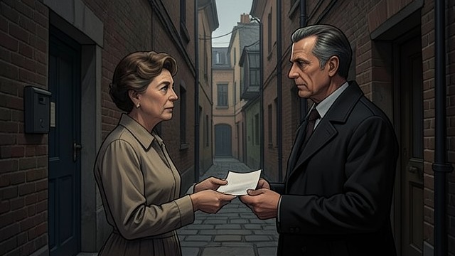 Frau Winter’s Help from "Munich". Documents Move Quietly A Copy Made Frau Winter helps Hartmann reproduce a sensitive letter and gives him another document.