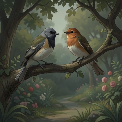 The Little Owl and the Blackbird from "Munich". A brief conversation about birds offers a small counterpoint to crisis, linking ordinary natural life with Chamberlain’s attention to loss and survival.