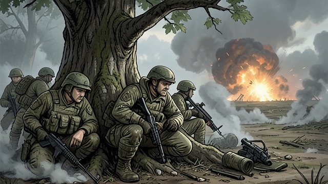 Trônes Wood from "A Woman of Substance". Trônes Wood A Fight for Ground Blackie, Joe, and their fellow Seaforth Highlanders hold a position in Trônes Wood under repeated attack.