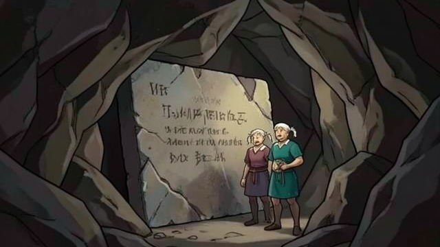 秘密洞穴,《女人的价值》中的场景。秘密洞穴 一次发现 艾玛和埃德温移开一块岩石,发现了拉姆斯登峭壁下的一处隐秘洞穴。他们在里面找到一块彩绘石子,以及将往昔几代人联系起来的刻字。 私密天地 洞穴成了两人亲密相处的地方;此后,他们的关系破裂,艾玛便避而不至。这里既承载着惊奇,也藏着令人痛苦的真相。