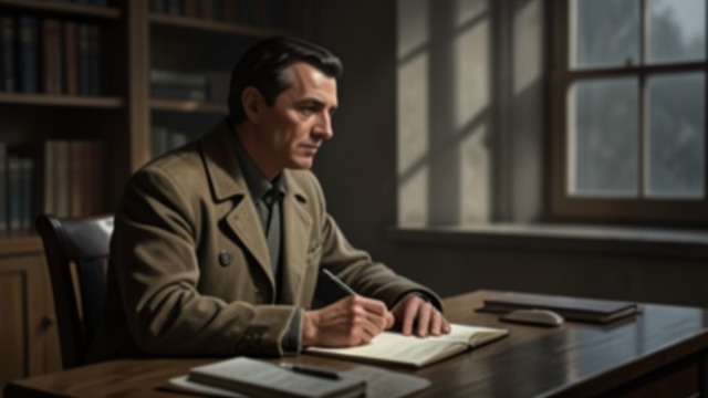 A Journalist at the Front from "A Woman of Substance". A Journalist at the Front A Rising Reporter Frank becomes a successful journalist and war correspondent, valued for his clear prose and perceptive reporting.