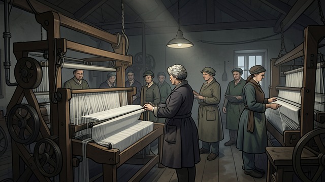 Adapting to Wartime Demand from "A Woman of Substance". Adapting to Wartime Demand Production Shifts Emma directs Layton’s mill toward uniform cloth and government contracts.