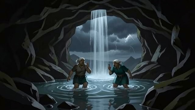 荒原与家的意义,《女人的价值》中的场景。暴风雨与洪水 大自然变得险恶 一场猛烈的暴风雨淹没了沟壑与溪流,迫使艾玛·哈特和埃德温·费尔利躲进洞穴避难。往常提供庇护的风景,此刻变得危机四伏。 改变的情谊 他们涉过暴涨的水流脱身,浑身湿透、惊魂未定地回到费尔利庄园宅邸。这场暴风雨开启了两人日益亲密的关系,而这段关系很快便带来深远的后果。