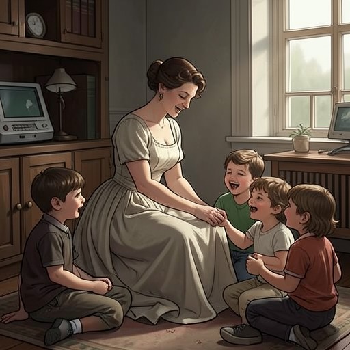 Emma’s Love for the Children She Raises from "A Woman of Substance". This thread follows Emma’s care for children whose lives are shaped by her choices, from Edwina’s separation to her devotion to Daisy and her grandchildren.