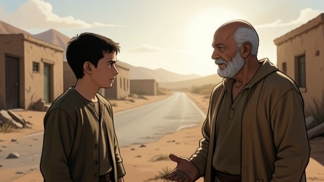 A Younger Witness from "The Forgiven". Listening to Driss Ismael works around the fossil trade and spends time with Driss, who tells him about leaving Morocco and crossing into Spain.