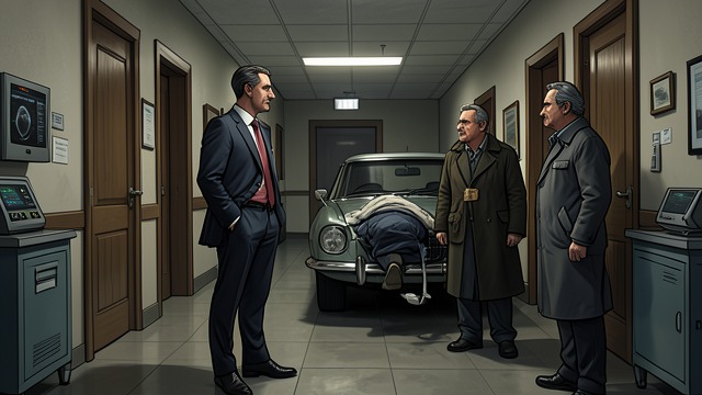 A Body at the Gate from "The Forgiven". The Party Meets the Consequence Richard Galloway learns that the English guests have arrived with a dead Moroccan in their car.