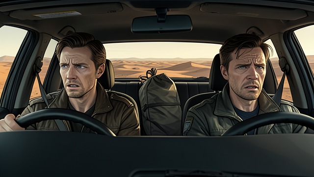 The First Version from "The Forgiven". A Story in Shock After striking Driss, David and Jo continue to Azna with the body in the car.