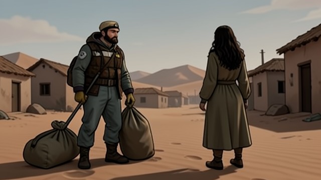 Separation by Custom from "The Forgiven". An Unwanted Parting David agrees to travel with Driss’s body to Tafal’aalt, while Jo remains at Azna.