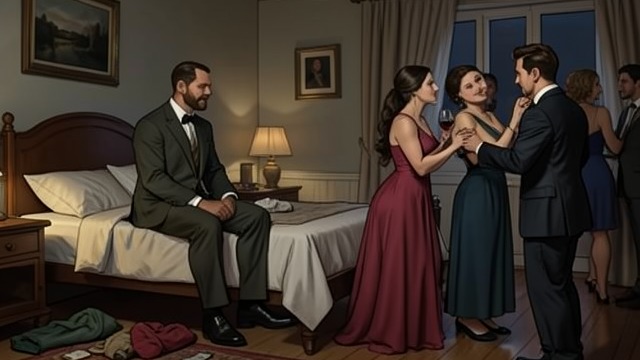 Different Nights from "The Forgiven". Two Separate Experiences David spends the night in Driss’s room and confronts the young man’s belongings, while Jo stays in the party’s world at Azna.