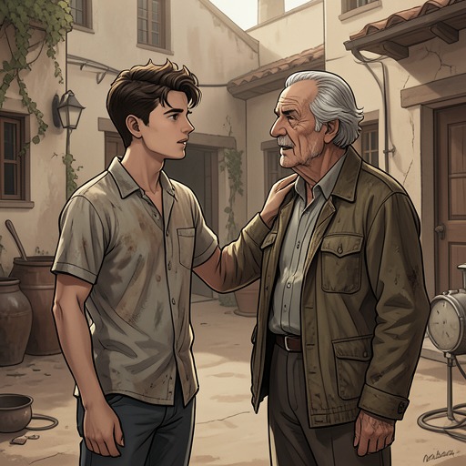 Driss and Ismael’s Companionship from "The Forgiven". This flow follows how Driss’s experience and ambitions shape Ismael’s admiration, participation, fear, and final action.