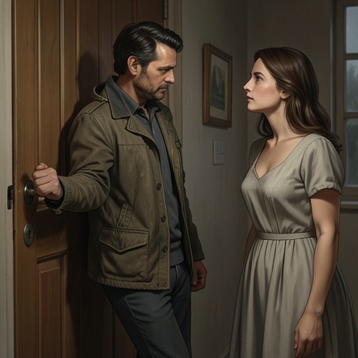 Tom Day and Jo’s Brief Intimacy from "The Forgiven". This flow traces how Tom Day’s attention meets Jo’s loneliness, leading to a sexual encounter and a brief conversation about her altered future.