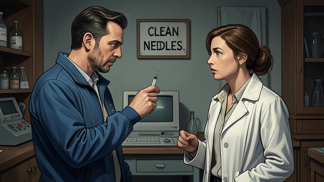 A Syringe Exchange Debate from "Dopesick". A Syringe Exchange Debate Preventing disease Public-health advocates supported clean needles, testing, and naloxone as ways to prevent HIV, hepatitis C, and…