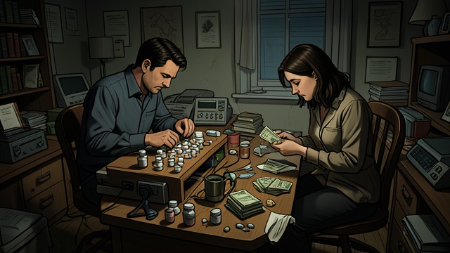 Black-Market Pills from "Dopesick". Black-Market Pills Pills gain exchange value High-dose OxyContin tablets could be divided, sold, or used to avoid withdrawal.